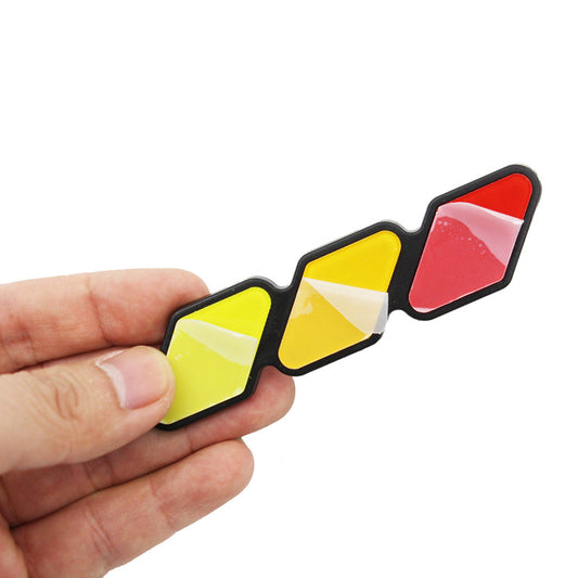 Tri-color Front Grille Grill Badge Emblem for Toyota
