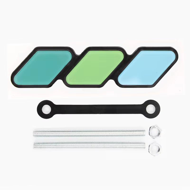 Tri-color Front Grille Grill Badge Emblem for Toyota