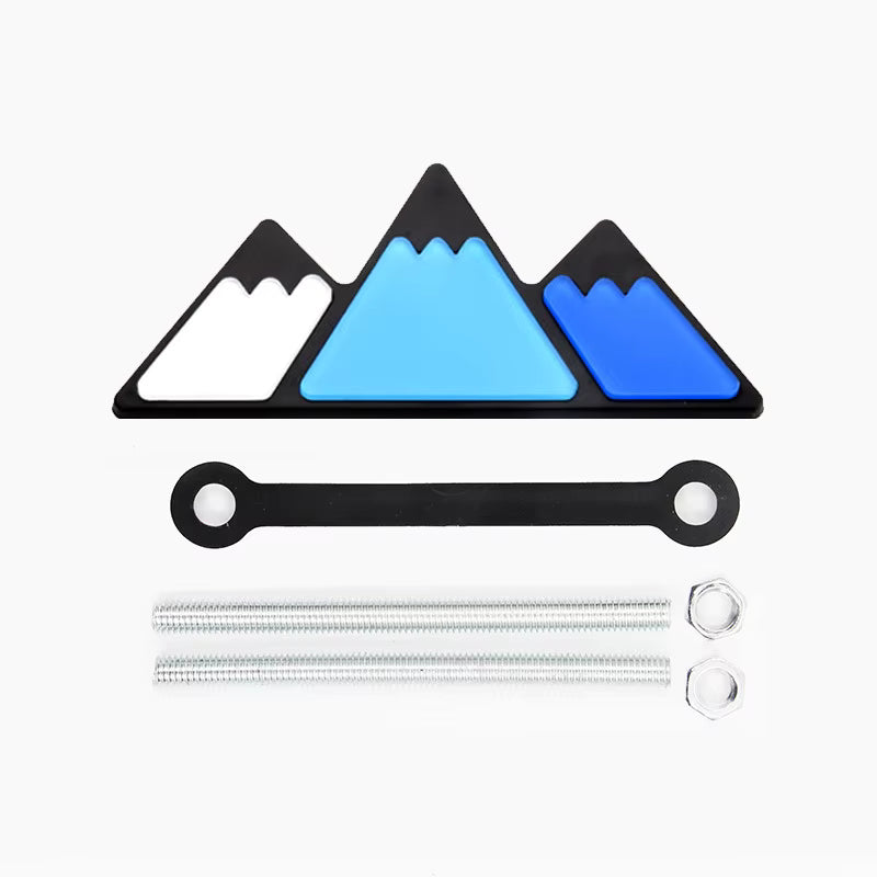 Tri-color Front Grille Grill Badge Emblem for Toyota