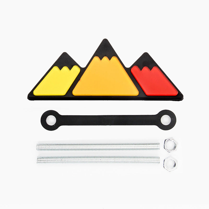 Tri-color Front Grille Grill Badge Emblem for Toyota