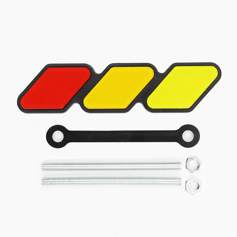 Tri-color Front Grille Grill Badge Emblem for Toyota